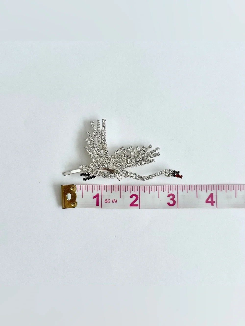 ART SCHOOL London Crystal Crane Hairpins Set Rhinestone Bird Bobby Pins NWT